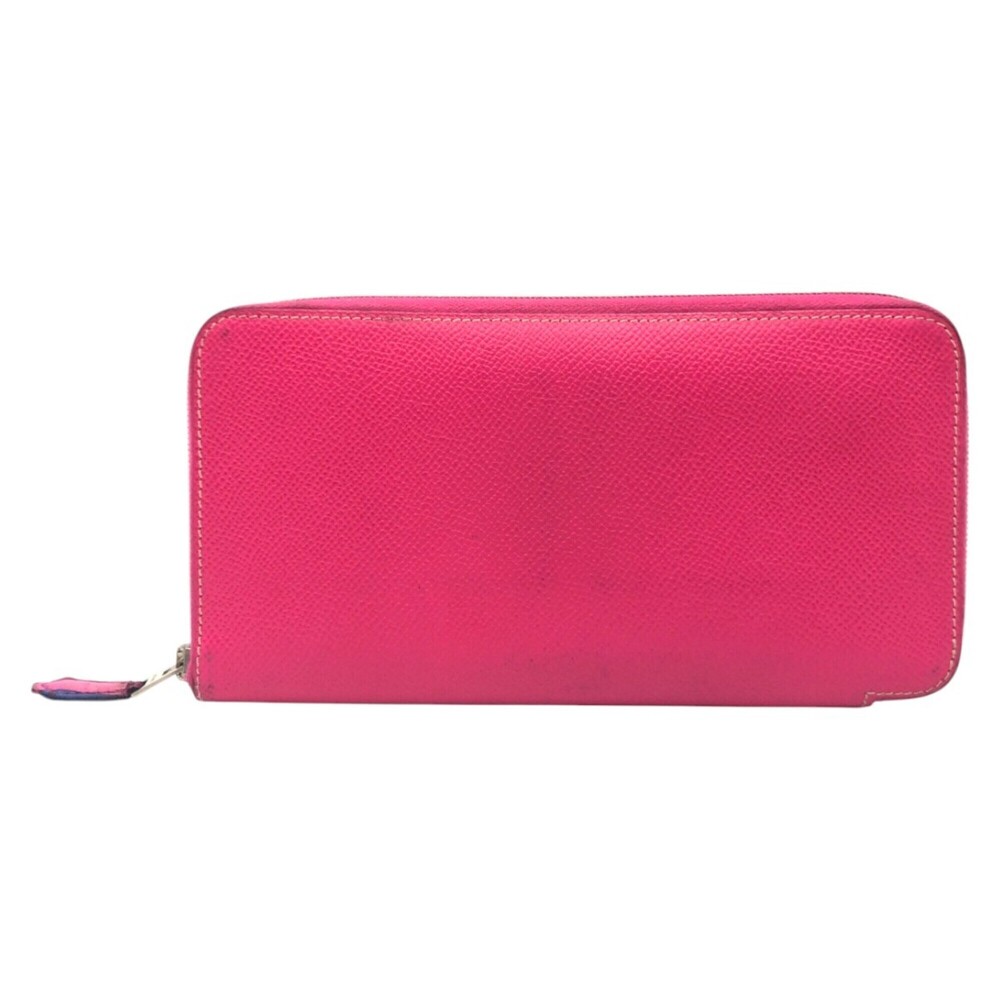 HERMES Azap Long Silk In Pink Rose Tyrien Silver Hardware Veau Epsom Leather ...